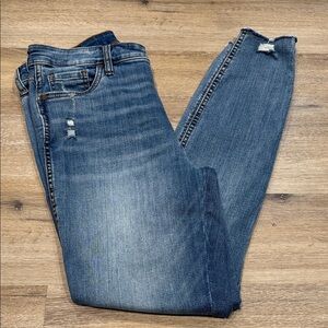 Kut from the Kloth Size 10 High Rise Faded Blue Toothpick Skinny Jeans